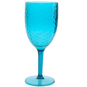 Пластиковый бокал для вина Портофино 20 см голубой (Kaemingk, Нидерланды). Артикул: ID64457