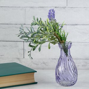 Маленькая ваза Кэрол 10 см фиолетовая Kaemingk фото 1