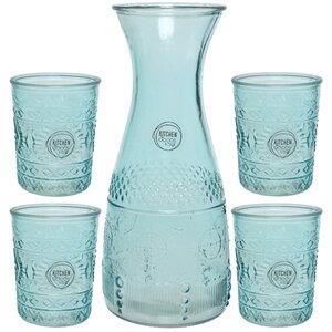 Набор для воды Kirikos: кувшин + 4 стакана, стекло Kaemingk фото 1