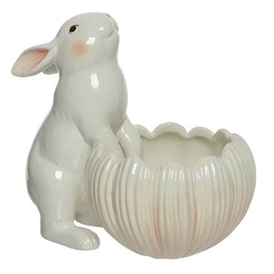 Керамический салатник Пасхальный Кролик - Rose Bunny 21*16 см Kaemingk фото 7