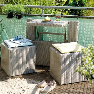 Комплект мебели для балкона из искусственного ротанга Мармарис 180*80*55 см для 2 человек (Kaemingk, Нидерланды). Артикул: ID63323