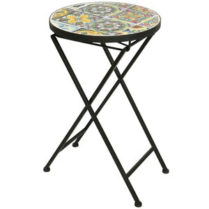 Складной кофейный столик с мозаикой Порту 51*30 см (Kaemingk, Нидерланды). Артикул: ID55122