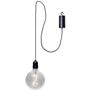 Подвесной светильник-шар McGonagall 18*11 см с филаментной LED лампой, на батарейках, IP44 (Star Trading, Швеция). Артикул: 857-30