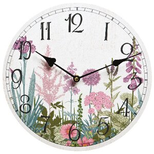 Настенные часы в стиле Прованс - Цветение Руссийона 29 см (Kaemingk, Нидерланды). Артикул: ID64517