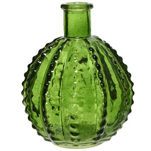 Стеклянная ваза Эдера 12*10 см, зелёная Kaemingk фото 1