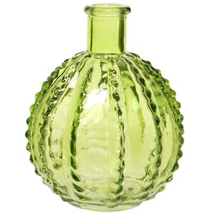 Стеклянная ваза Эдера 12*10 см, светло-зеленая (Kaemingk, Нидерланды). Артикул: ID64532