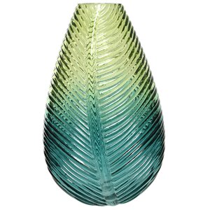 Стеклянная ваза Франсуаза 22 см (Kaemingk, Нидерланды). Артикул: ID64534