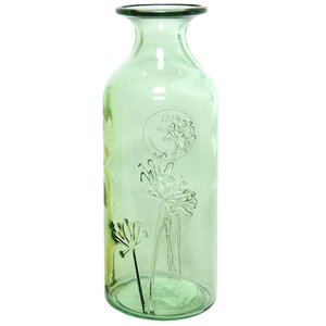Стеклянная ваза Аллиум 19 см прозрачно-мятная (Kaemingk, Нидерланды). Артикул: ID64535