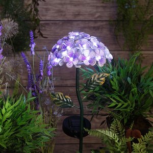 Садовый солнечный светильник Solar Flower Lilac 54*16 см, IP44 (Kaemingk, Нидерланды). Артикул: ID73133