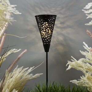 Садовый фонарь на солнечной батарее Solar Mirra Black 93 см, IP44 (Kaemingk, Нидерланды). Артикул: 897717