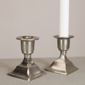 Декоративный подсвечник для 1 свечи Дориус 8 см серебряный (Koopman, Нидерланды). Артикул: ID73581