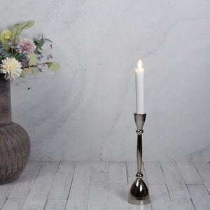 Декоративный подсвечник для 1 свечи Асемира 23 см серебряный Koopman фото 1