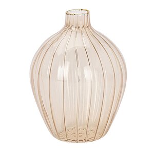 Стеклянная ваза-подсвечник Amberg 8 см светло-розовая Koopman фото 1