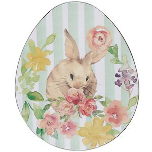 Пасхальное блюдо Цветочный Кролик 35*29 см (Koopman, Нидерланды). Артикул: ABX800750-3