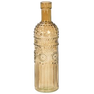 Стеклянная ваза - бутылка Dario 25 см карамельная (Koopman, Нидерланды). Артикул: AC6009570-2