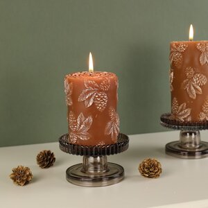 Декоративная свеча Еловый Лес 10 см терракотовая (Koopman, Нидерланды). Артикул: ACC316170-2