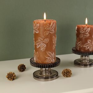 Декоративная свеча Еловый Лес 14 см терракотовая (Koopman, Нидерланды). Артикул: ACC316180-2