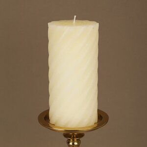 Декоративная свеча Айвори 14*7 см кремовая Koopman фото 1