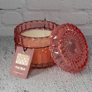Ароматическая свеча Шкатулка Пандоры - Розовое Шампанское 9 см, стекло (Koopman, Нидерланды). Артикул: ID67484