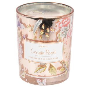 Ароматическая свеча Denise - Cream Pearl 10 см, в стеклянном стакане Koopman фото 4