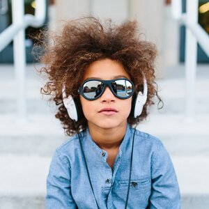 Солнцезащитные очки для подростков Babiators Aces. Спецназ, 6-14 лет, чёрный, зеркальные линзы Babiators фото 5