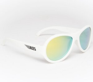 Солнцезащитные очки для подростков Babiators Aces. Шалун, 6-14 лет, белый, оранжевые линзы Babiators фото 1