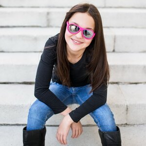 Солнцезащитные очки для подростков Babiators Aces. Поп-звезда, 6-14 лет, розовый, зеркальные линзы (Babiators, США). Артикул: ACE-005