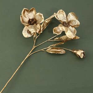Искусственная ветка Gold Magnolias 60 см (Goodwill, Бельгия). Артикул: AL73354