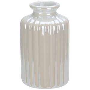Керамическая ваза-подсвечник Amicitia 10 см перламутровая (Koopman, Нидерланды). Артикул: ALX619170