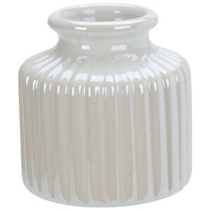 Керамическая ваза Amicitia 8 см кремовая