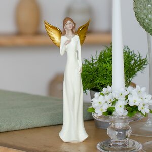 Статуэтка Ангел Шарлотта с золотыми крыльями 22 см Koopman фото 2
