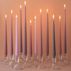 Высокая свеча 42 см Андреа Velvet роза капучино Candleslight фото 2