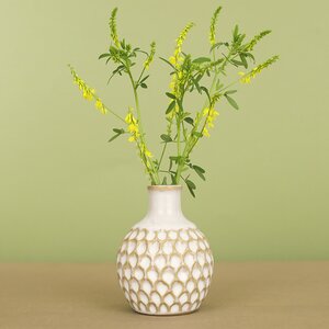 Фарфоровая ваза Honeycombs 10 см белая Koopman фото 2