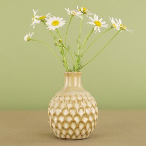 Фарфоровая ваза Honeycombs 10 см кремовая Koopman фото 2