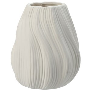 Керамическая ваза Flourish 19 см белая (Koopman, Нидерланды). Артикул: APF646650