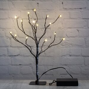 Светящееся дерево Сказочная Липа 30 см, 15 теплых белых мини LED ламп, на батарейках (Koopman, Нидерланды). Артикул: ID47598