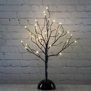 Светящееся дерево Сказочная Липа 40 см, 32 теплые белые мини LED лампы, на батарейках Koopman фото 1