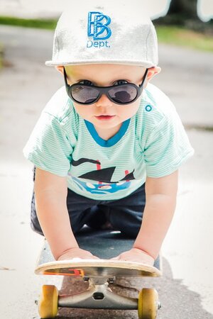 Детские солнцезащитные очки Babiators Original Aviator. Спецназ, 0-2 лет, черный Babiators фото 2