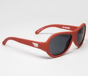 Детские солнцезащитные очки Babiators Original Aviator. Рок-звезда, 0-2 лет, красный Babiators фото 1