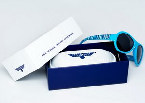 Детские солнцезащитные очки Babiators Polarized. Сверхзвуковые полоски, 3-5 лет, чехол Babiators фото 9