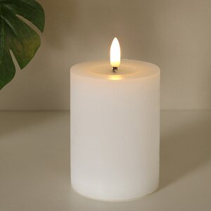 Светодиодная свеча с имитацией пламени Игрим 10 см белая, батарейка