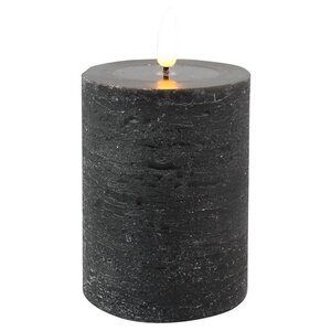 Светодиодная свеча с имитацией пламени Игрим 10 см черная, батарейка Peha фото 6