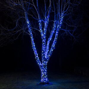Гирлянды на дерево Клип Лайт Legoled 30 м, 225 синих LED, черный КАУЧУК, IP54 BEAUTY LED фото 1