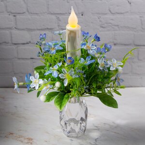 Венок для свечи Голубые Незабудки 16 см (Swerox, Швеция). Артикул: C043-B
