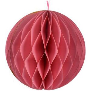 Бумажный шар Soft Geometry 20 см розовый (Due Esse Christmas, Италия). Артикул: DE1905-PINK