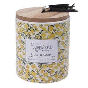Ароматическая свеча в стакане Sunshine - Lilac Blossom 12*9 см