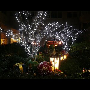 Гирлянды на дерево Клип Лайт Legoled 60 м, 450 холодных белых LED, черный КАУЧУК, IP54 BEAUTY LED фото 3