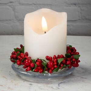 Декор для свечи Красные Ягоды 11 см (Swerox, Швеция). Артикул: E162-R5