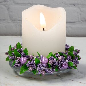 Венок для свечи Жемчужные Ягоды 11 см (Swerox, Швеция). Артикул: E203-L