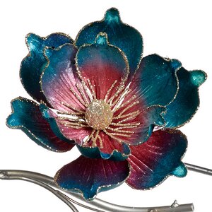 Искусственный цветок Miragrado 20 см сапфир, клипса (Goodwill, Бельгия). Артикул: FF99131-2